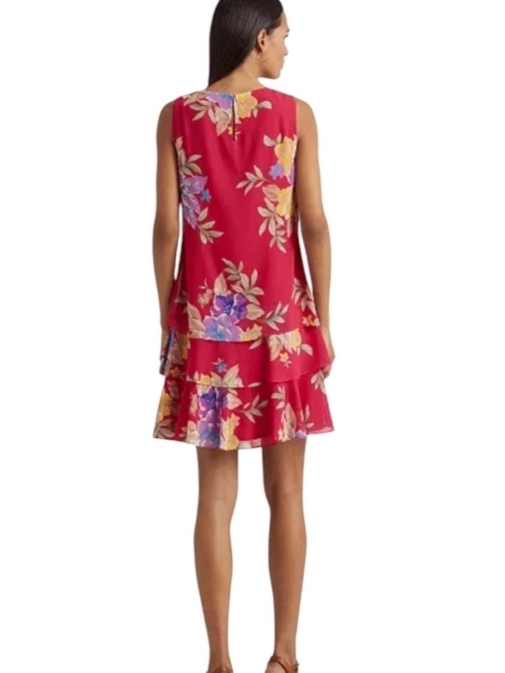 Ralph Lauren Hot Pink Floral Dress - Picture 2 of 7